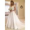 A-Line Lace Wedding Dresses Bridal Gowns with Short Sleeves 903257
