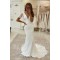 Mermaid V Neck Long Wedding Dresses Bridal Gowns 903266