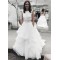 A-Line Two Pieces Long Wedding Dresses Bridal Gowns 903270