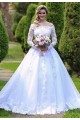 A-Line Long Sleeves Lace Wedding Dresses Bridal Gowns 903276