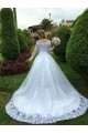 A-Line Long Sleeves Lace Wedding Dresses Bridal Gowns 903276