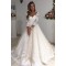 A-Line Lace Wedding Dresses Bridal Gowns with Sleeves 903281