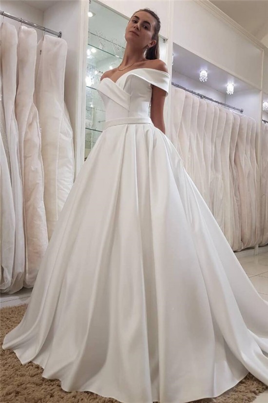 A-Line Off the Shoulder Long Wedding Dresses Bridal Gowns 903293 A-Line Off the Shoulder Long Wedding Dresses Bridal Gowns 903293