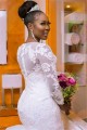 Mermaid Long Sleeves Lace Wedding Dresses Bridal Gowns 903296