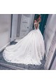 A-Line Lace Off the Shoulder Wedding Dresses Bridal Gowns 903298