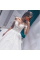 A-Line Lace Off the Shoulder Wedding Dresses Bridal Gowns 903298