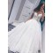 A-Line Lace Off the Shoulder Wedding Dresses Bridal Gowns 903298