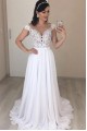 A-Line Lace and Chiffon Wedding Dresses Bridal Gowns 903299