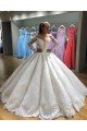 A-Line Lace Long Sleeves Wedding Dresses Bridal Gowns 903302