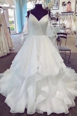 A-Line Long Wedding Dresses Bridal Gowns 903303