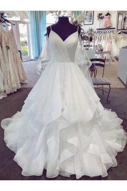 A-Line Long Wedding Dresses Bridal Gowns 903303