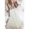 Lace and Tulle V Neck Wedding Dresses Bridal Gowns 903304