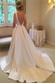 A-Line Long Satin Wedding Dresses Bridal Gowns 903305 A-Line Long Satin Wedding Dresses Bridal Gowns 903305