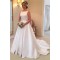A-Line Long Satin Wedding Dresses Bridal Gowns 903305