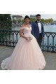 A-Line Lace and Tulle Wedding Dresses Bridal Gowns 903308