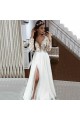 A-Line Lace Long Sleeves Wedding Dresses Bridal Gowns 903319