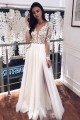 Elegant Lace and Tulle Long Sleeves Wedding Dresses Bridal Gowns 903331
