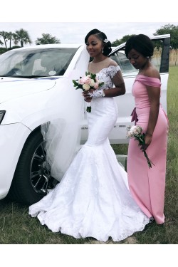 Elegant Mermaid Lace Wedding Dresses Bridal Gowns 903334