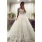 A-Line Lace Wedding Dresses Bridal Gowns with Long Sleeves 903342
