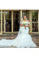 Mermaid Lace and Tulle Off the Shoulder Wedding Dresses Bridal Gowns 903345