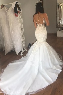 Mermaid Lace Long Wedding Dresses Bridal Gowns 903351