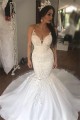 Mermaid Lace Long Wedding Dresses Bridal Gowns 903351
