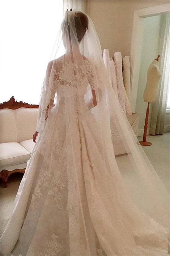 A-Line Lace Wedding Dresses Bridal Gowns 903356