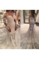 Mermaid Lace Long Sleeves Wedding Dresses Bridal Gowns 903360