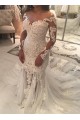 Mermaid Lace Long Sleeves Wedding Dresses Bridal Gowns 903360