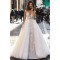 A-Line Lace and Tulle Long Wedding Dresses Bridal Gowns 903361