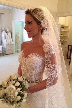 Mermaid Lace Long Wedding Dresses Bridal Gowns 903372