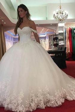 Ball Gowns Beaded Lace Wedding Dresses Bridal Gowns 903377