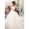 Elegant Lace and Tulle Wedding Dresses Bridal Gowns with Sleeves 903381
