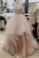A-Line Tulle Long Wedding Dresses Bridal Gowns 903389