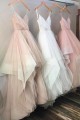 A-Line Tulle Long Wedding Dresses Bridal Gowns 903389