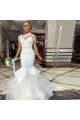 Long Mermaid Beaded Tulle Wedding Dresses Bridal Gowns 903392