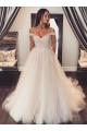 A-Line Beaded Tulle Off the Shoulder Wedding Dresses Bridal Gowns 903396 A-Line Beaded Tulle Off the Shoulder Wedding Dresses Bridal Gowns 903396