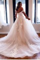 A-Line Lace Off the Shoulder Wedding Dresses Bridal Gowns 903400