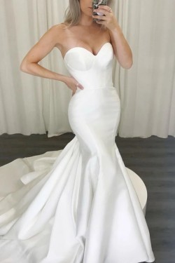 Mermaid Sweetheart Long Wedding Dresses Bridal Gowns 903402