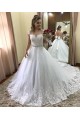 A-Line Lace Sparkle Wedding Dresses Bridal Gowns 903403