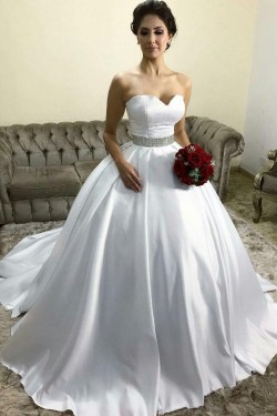 Ball Gowns Sweetheart Beaded Wedding Dresses Bridal Gowns 903410