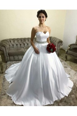Ball Gowns Sweetheart Beaded Wedding Dresses Bridal Gowns 903410