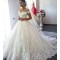 A-Line Lace Off the Shoulder Wedding Dresses Bridal Gowns 903415