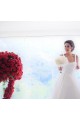 A-Line Long Satin Wedding Dresses Bridal Gowns 903417