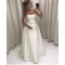 A-Line Long Satin Strapless Wedding Dresses Bridal Gowns 903418