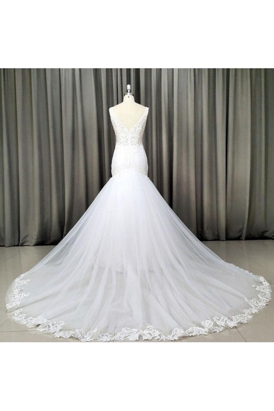 Mermaid Lace and Tulle Wedding Dresses Bridal Gowns 903436