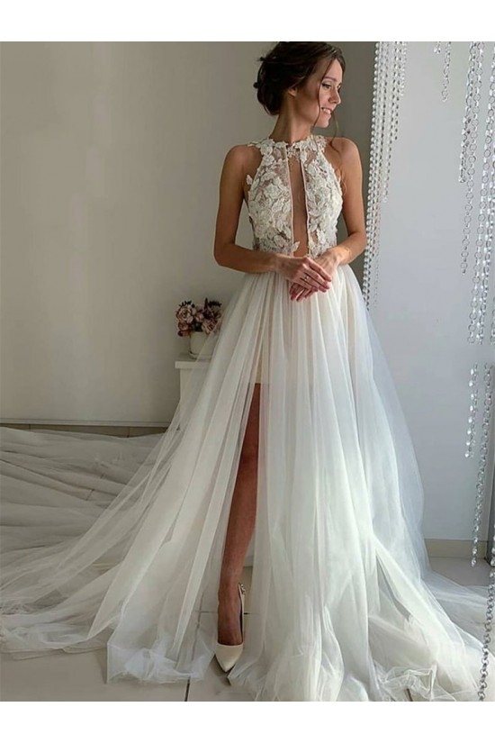 A-Line Lace and Tulle Wedding Dresses Bridal Gowns 903438 A-Line Lace and Tulle Wedding Dresses Bridal Gowns 903438
