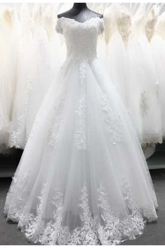 A-Line Lace Off the Shoulder Wedding Dresses Bridal Gowns 903439 A-Line Lace Off the Shoulder Wedding Dresses Bridal Gowns 903439