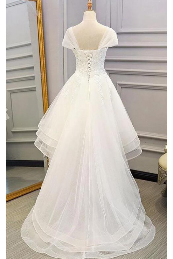 High Low Beaded Lace Wedding Dresses Bridal Gowns 903440 High Low Beaded Lace Wedding Dresses Bridal Gowns 903440