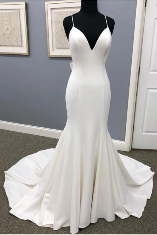 Mermaid Spaghetti Straps Long Wedding Dresses Bridal Gowns 903442 Mermaid Spaghetti Straps Long Wedding Dresses Bridal Gowns 903442